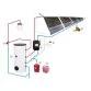 Гелиосистема для отопления дома с вакуумным коллектором для ГВС производительностью 1200 л/сутки Фото №1