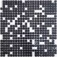 Aquaviva Black / White скляна мозаїка для басейну на сітці Фото №1