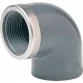 EFFAST RGRGOR025C колено 90° резьбовое с метал. кольцом PVC-U d25х3/4