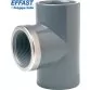 EFFAST трійник 90° різбовий з металевим кільцем PVC-U d25х3/4